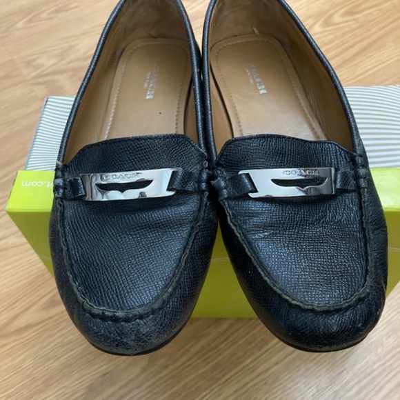 COACH Black Women Loafers Size 7B - Picture 5 of 7